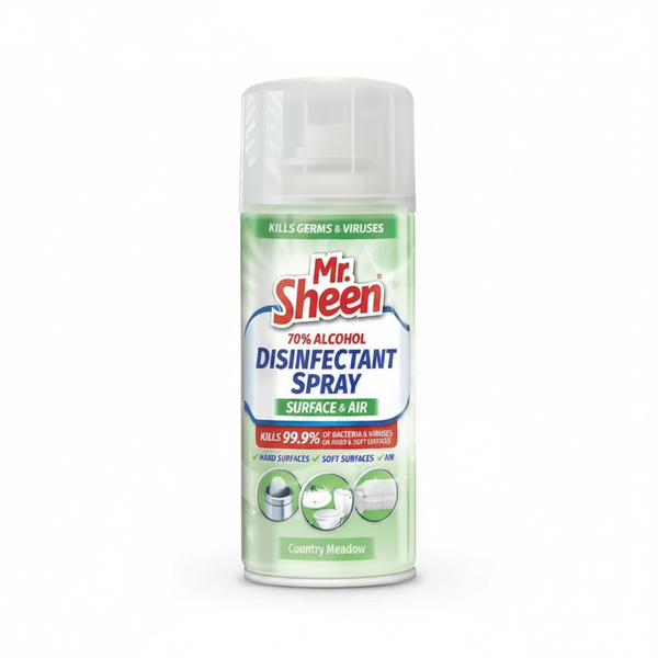 Mr Sheen Disinfectant Spray 500ml - Surface &amp; Air, Country Meadow