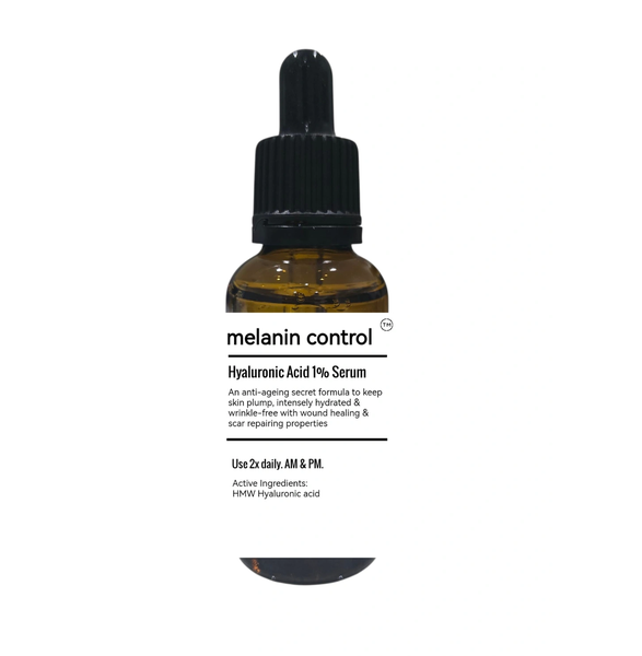 Melanin Control Hyaluronic Acid 1% Anti-Ageing Hydrating Face Serum - 30ml
