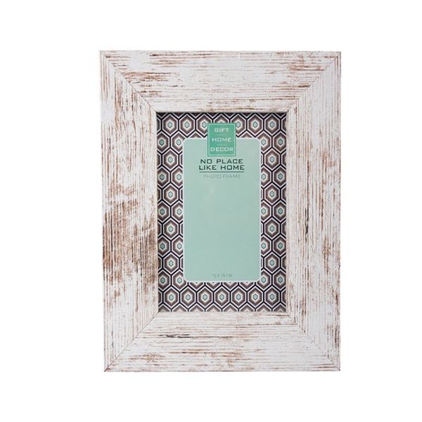 Bulk Pack x 4 Photo Frames Distressed White 13 x 18cm