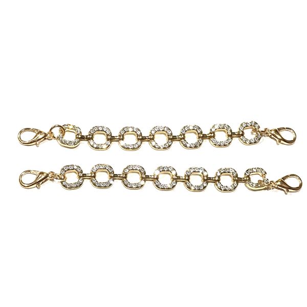 Rhinestone Shoe Decor Chain Pair