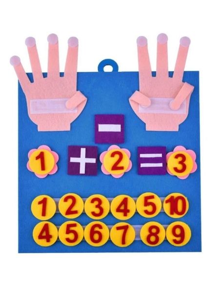 Mathematics Learning Felt Fingers Numbers Toy Math, Counting | Shop ...