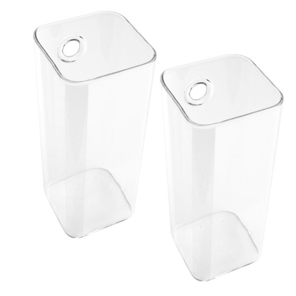 Home Wall Vase Hydroponic Rectangle 2 Set