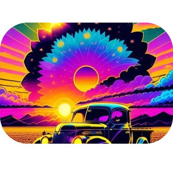 Farm Sunset Printed Mouse Pad