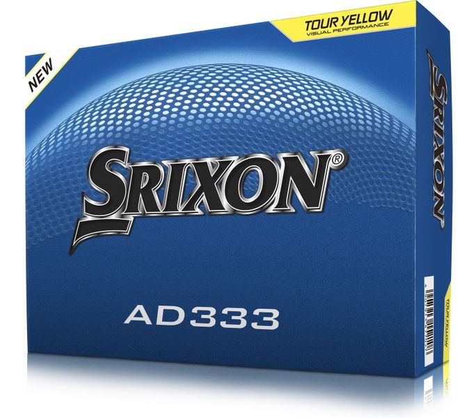 Srixon AD333 12 Yellow Golf Ball Dozen