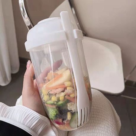 Seal Lock Keep Fit Salad Meal Shaker Cup with Spoon Portable Salad