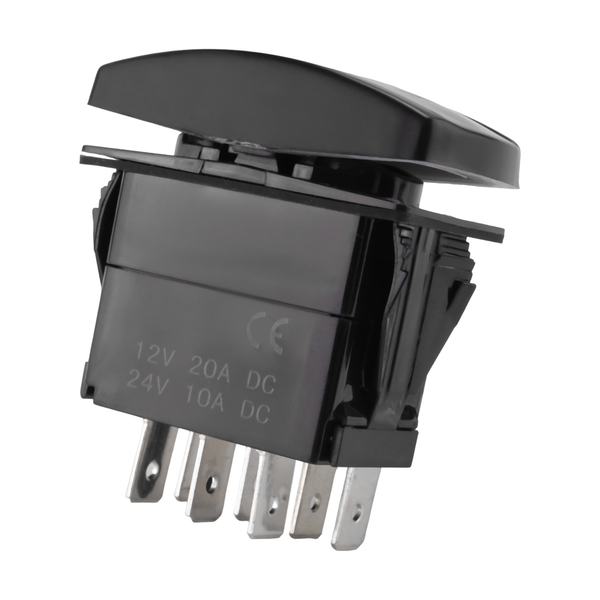 7Pin Laser Momentary Rocker Switch 12V On-Off-On Led Light Green