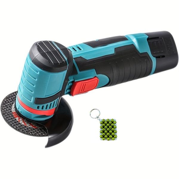 Portable Angle Grinder - Lithium Battery Powered for Cordless &amp; Key Holder