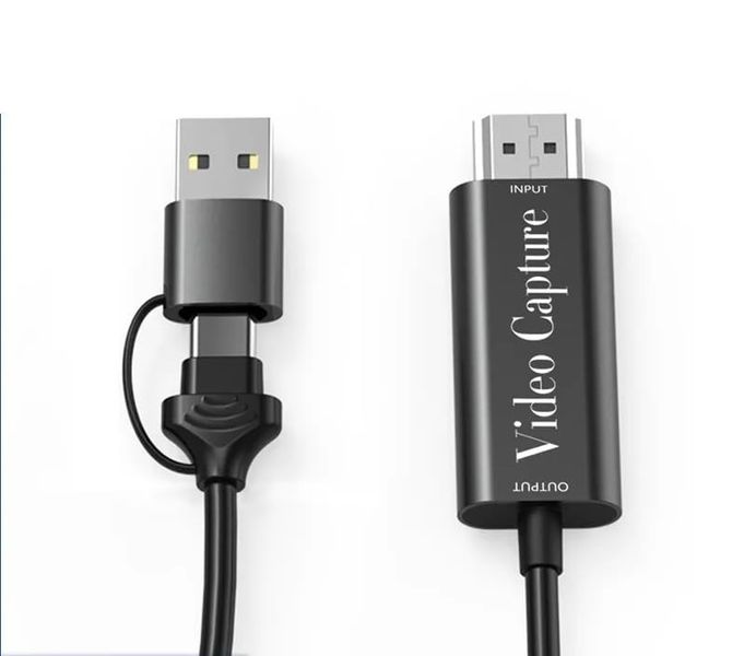 4K HDMI To USB-C/USB-A Capture Cable High-Definition Game &amp; Camera Recorder