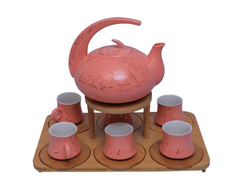 Zamudi 9pcs Teapot and Teacup Set