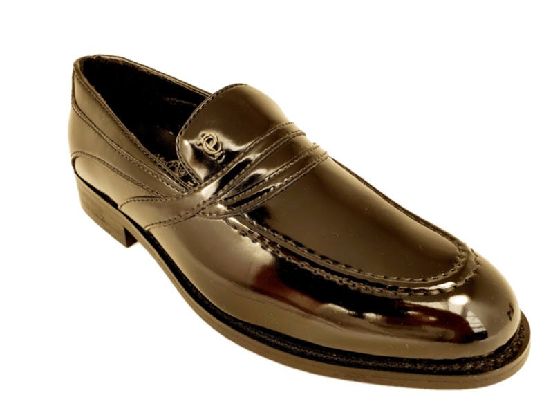 P Crouch &amp; CO - B01803 - Navy Brush High Shine