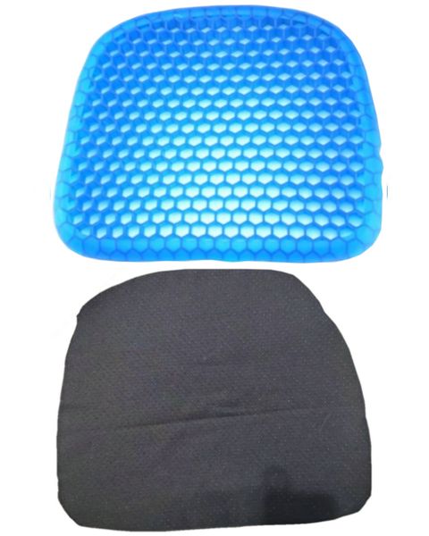 Olive Tree - Ergonomic Cushion Mat Cooling Gel With Cover - D Shape 600g