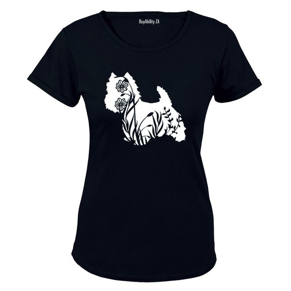 Scottish Terrier Silhouette - Ladies - T-Shirt