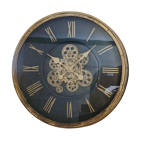 Antique Gears Inspired Battery Powered Analogue Wall Clock