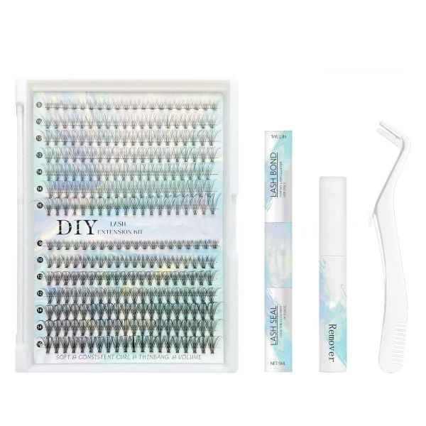 Fashion 280Piece False Eyelash Set Soft Single Eyelashes 9-16mm Mixed