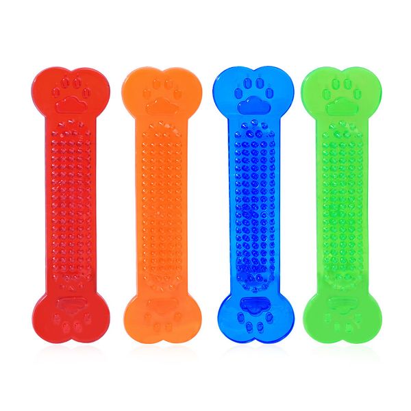 Pet Chew Toys Rubber Bone Toy Aggressive Chewers Dental Care- 4 Pieces