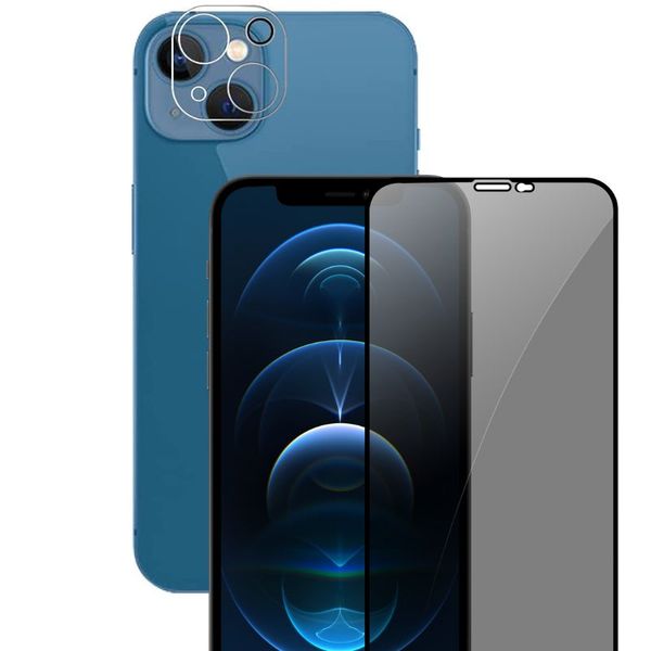 Anti Spy Privacy Tempered Glass Screen and Camera Protector For iPhone 13 Pro