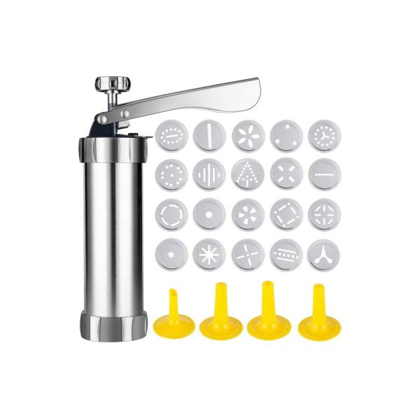 QKTNIUBI Cookie Mold Gun Baking Tool Aluminum Alloy Decorating Nozzle