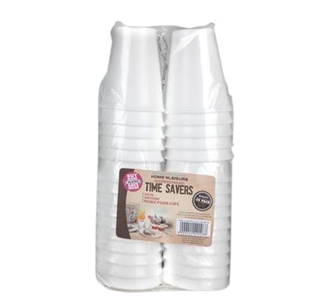 Home 'N Leisure - 30 Piece Disposable Foam Cups x 2