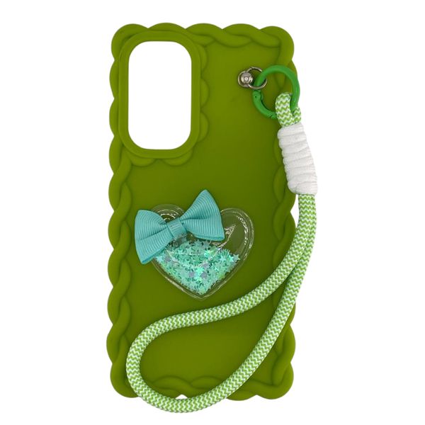 Fancy Cover Compatible With Samsung Galaxy A56 - Lanyard Glitter Cover