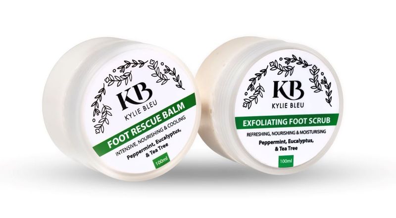 Kylie Bleu - Foot Rescue Balm &amp; Foot Exfoliating Scrub Set