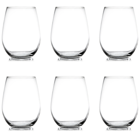 Premium Nordic Inspired Stemless Drinking Glasses - 6 Pack | Shop Today ...