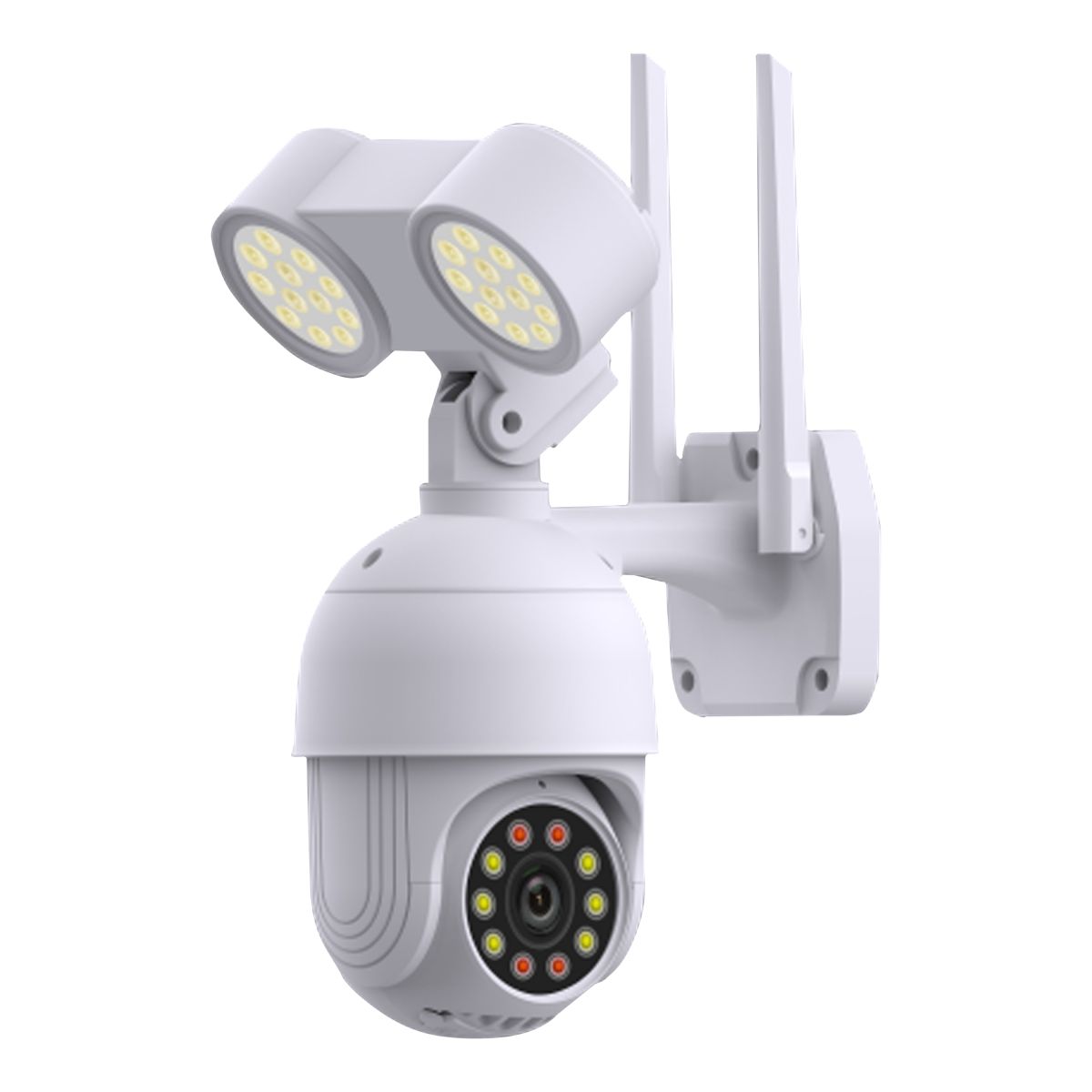 Smart WiFi 1080P PTZ IP Camera Outdoor Auto track Floodlight