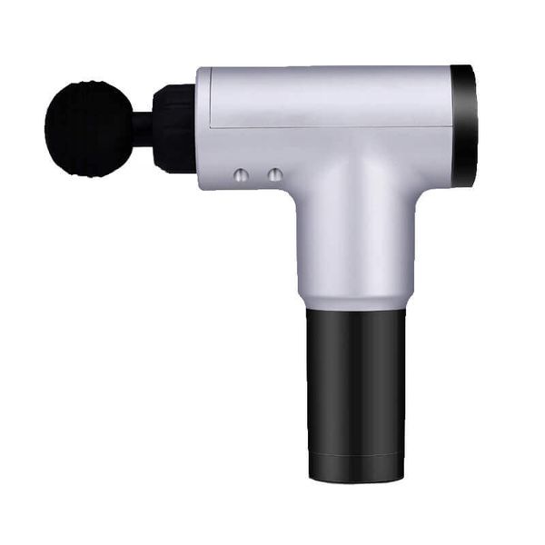 Massage Fascia Gun Massager Deep Muscle Relief Body Relax - Sliver