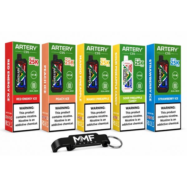Artery MMF Edition 25000 Puffs Disposable Vapes - Tres (Pack of 5)