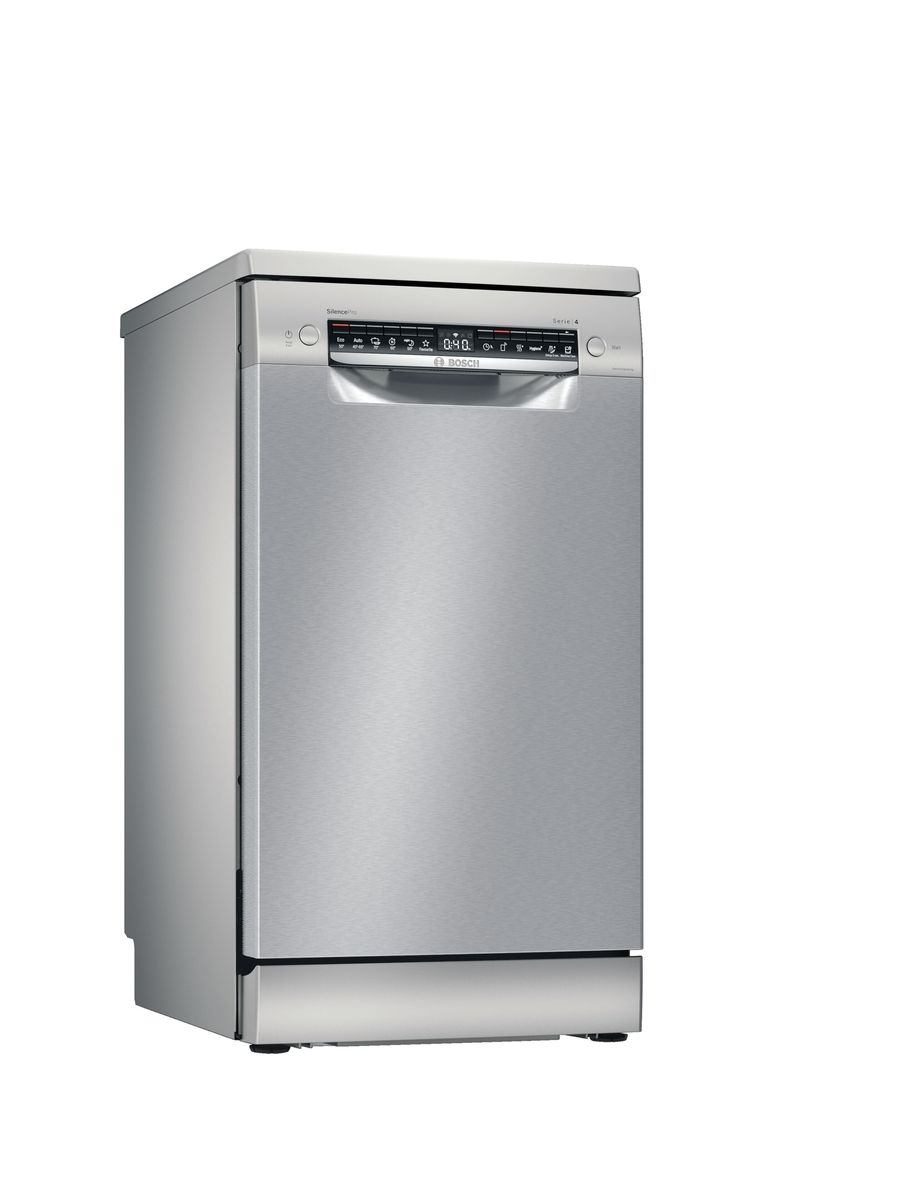 Bosch - 10 Place 45cm Freestanding Dishwasher - Series 4 - Silver inox ...