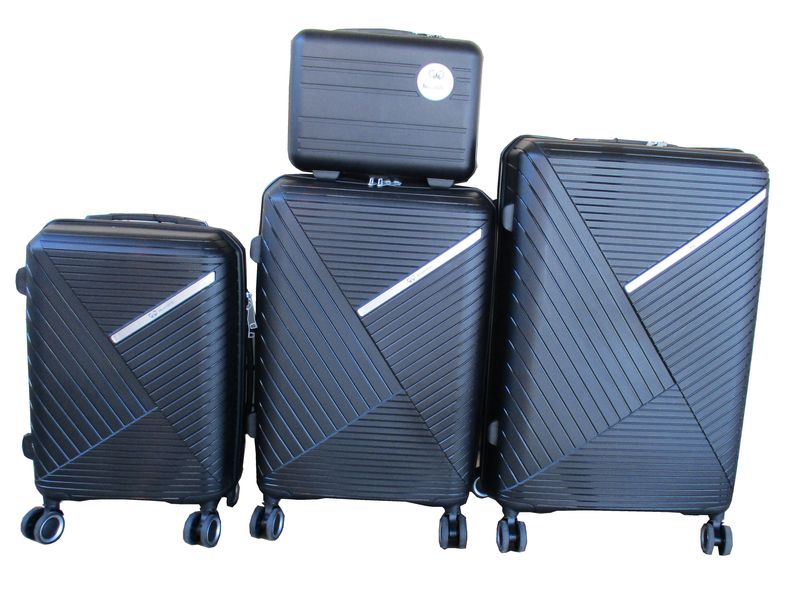 SMTE-Unbreakable Travel Luggage 4 Piece Suitcases Spinner