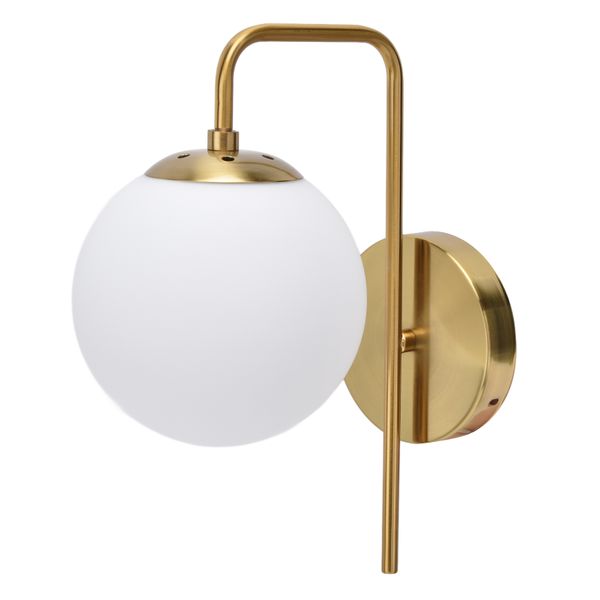 Nordic Frosted Glass Ball Wall Lamp E27