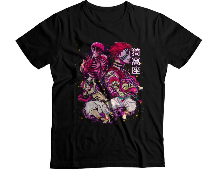 Demon Slayer Akaza Upper Moon Three Graphic T-Shirt