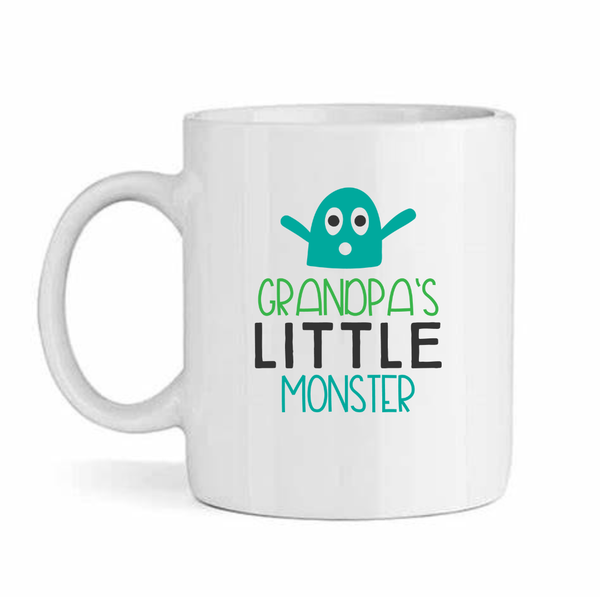 Grandpa Little Monster-Father's Day-Valentines-Birthday-Christmas Pack Mug