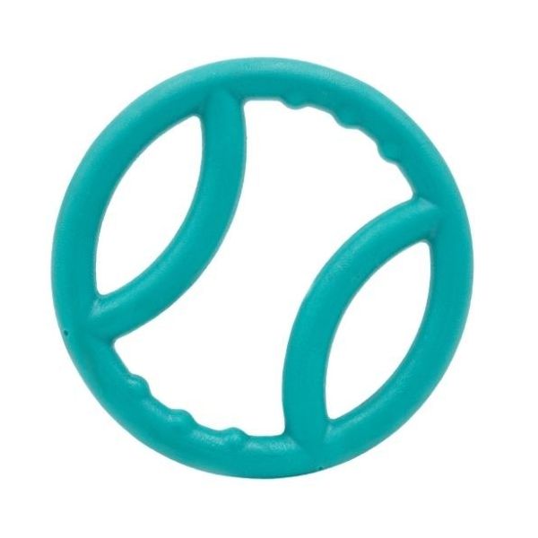 ZippyPaws ZippyTuff Squeaky Ring Dog Toy For Chewing &amp; Fetching - Teal
