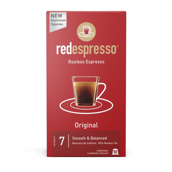 red espresso - 10 Original Rooibos Nespresso Aluminium Compatible Capsules