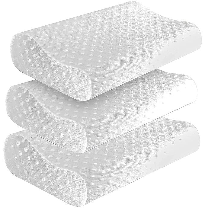 枕 Comfortpude Neckprovet Pillow Neck Back Pain Relief Memory Foam Cervical Contour Pillow | Shop