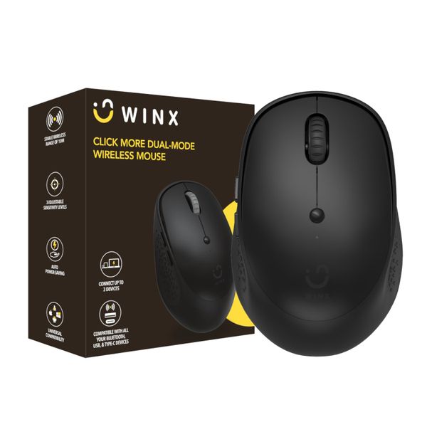 WINX CLICK More Dual-Mode Wireless Mouse - Black