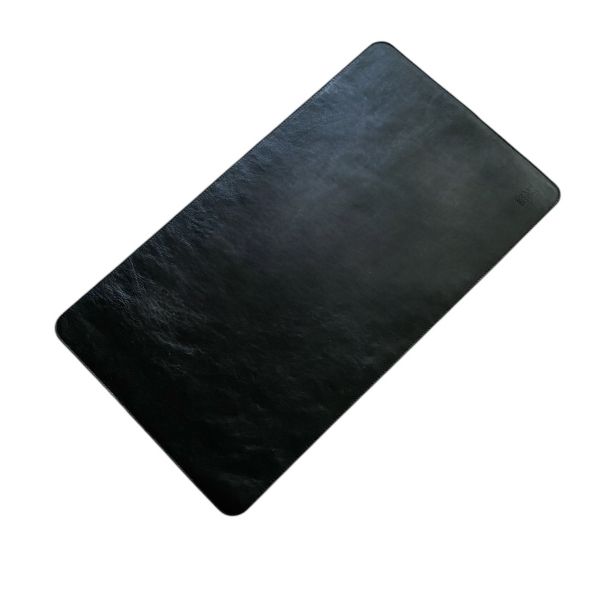 Leather Desk Mat - Premium Genuine Leather Desk Pad (89cm x 43cm, Black
