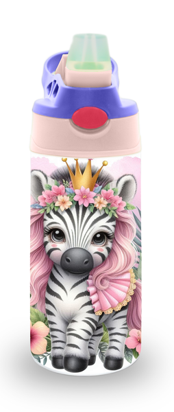Girly Safari Animals Design 16 12oz Double walled Stainless Steel Bottle