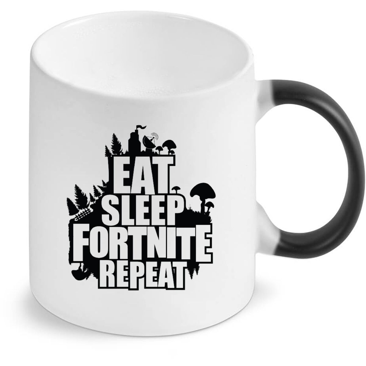 Eat Sleep Fortnite Repeat Magic Colour Changing Gift Coffee Mug | Shop ...