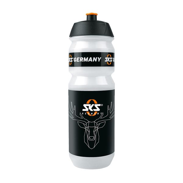 SKS Germany: Bicycle Water Bottle with SKS Hirsch Stag Logo: BPA Free 750ml