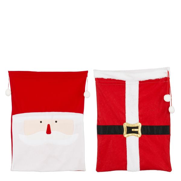 Christmas Bags Santa Red 2pc