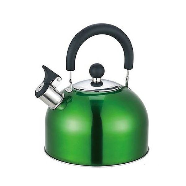Camping Gas Kettle - Whistle - Green