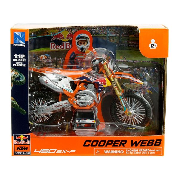 NewRay - 1:12 Scale Toy 450SX-F - Cooper Webb #2 Replica Dirt Bike