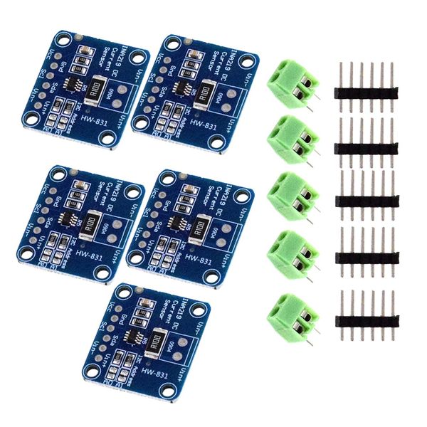 5Pcs Ina219 Bidirectional Dc Current Power Sensor Tap Module