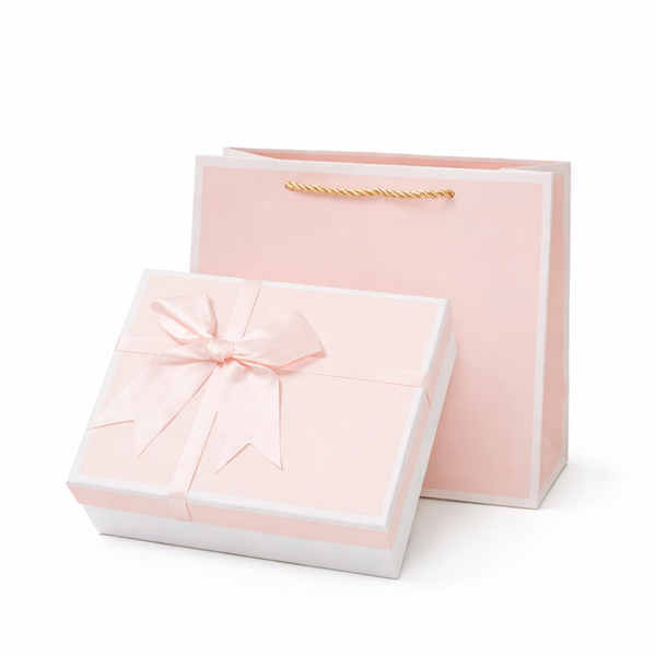 Luxury Gift Box with Matching Gift Bag - Pink