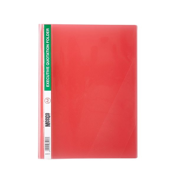 Meeco Premium Quotation Folder Red 5 Pack