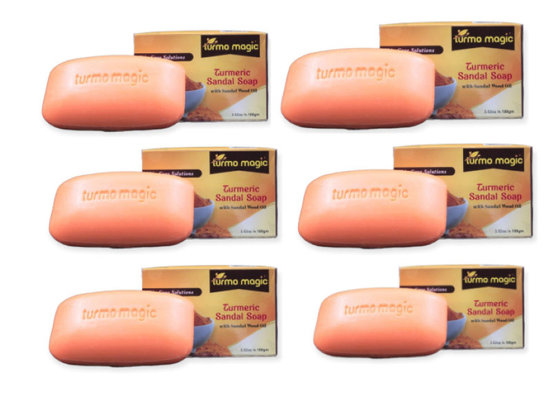 Turmo Magic Soap Turmeric soap (Economy Pack of 6)