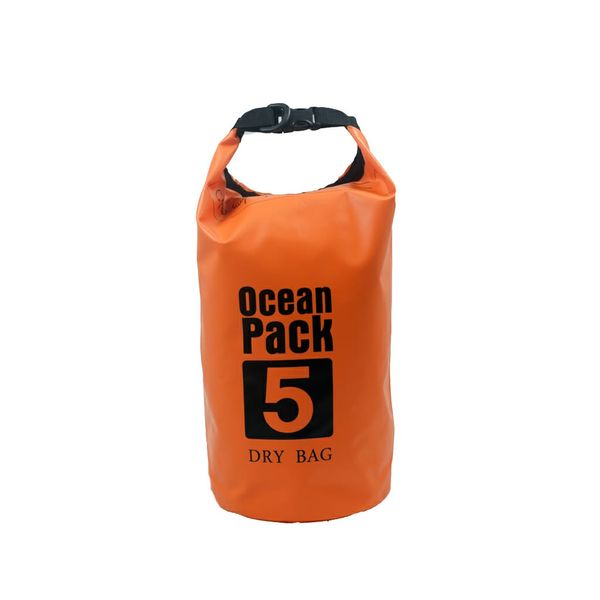 Ocean Pack Waterproof Dry Bag 5L-Orange