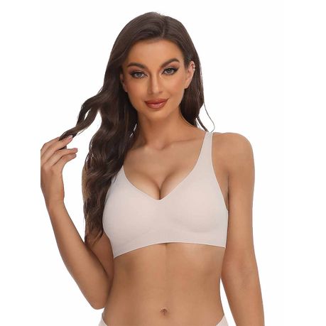 Simple Wire-free Comfortable Sports Bra For Women With Push-up & Side  Support & Thin Cup, Vest Style